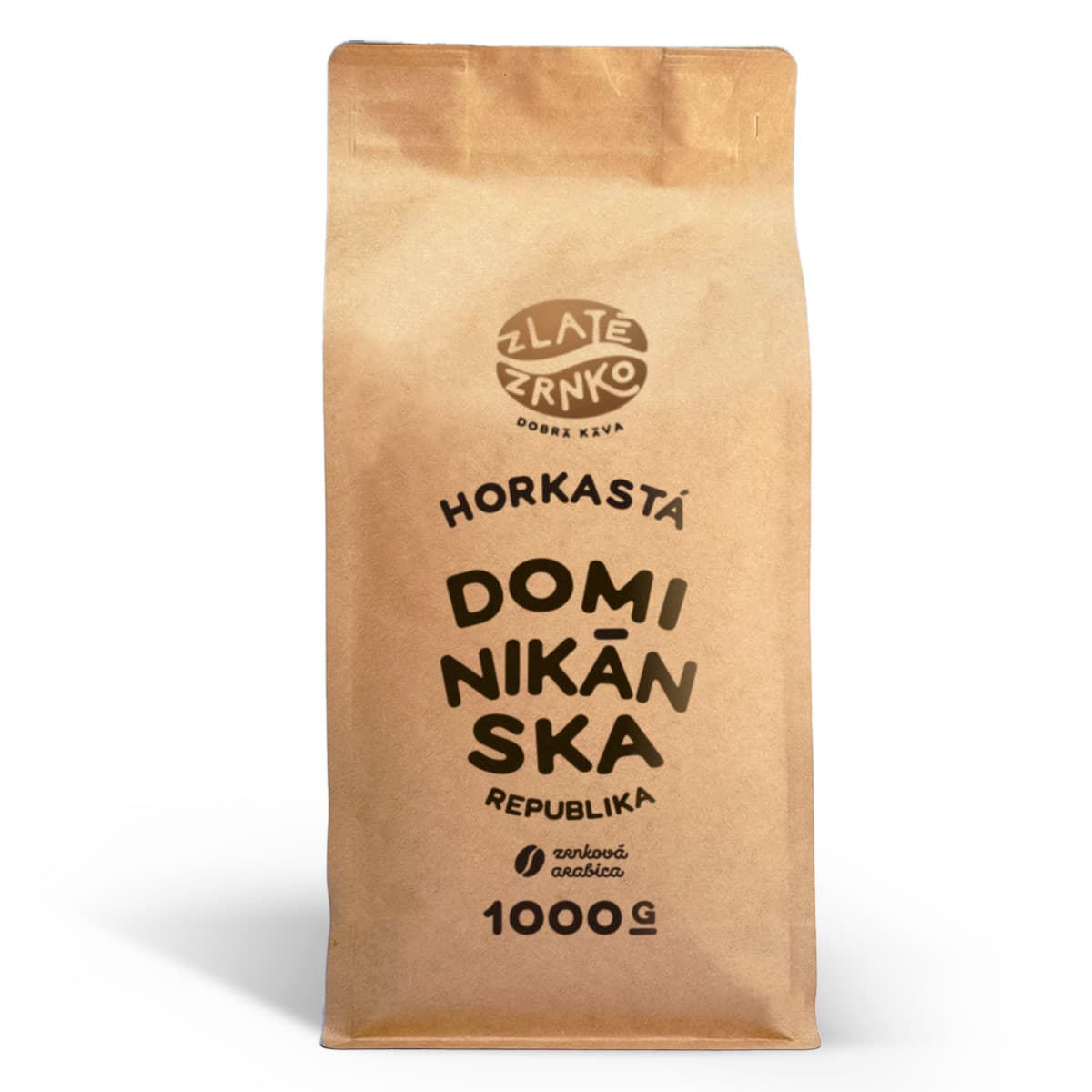 Káva Zlaté Zrnko - Dominikánska Republika "HORKASTÁ" 1kg