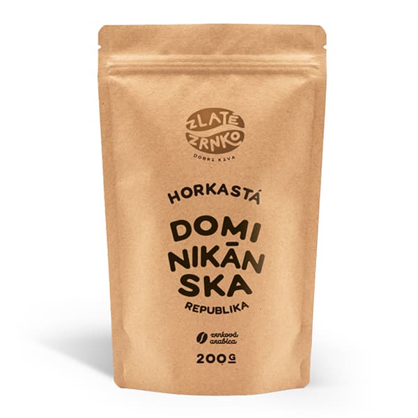 Káva Zlaté Zrnko - Dominikánska Republika "HORKASTÁ" 200g