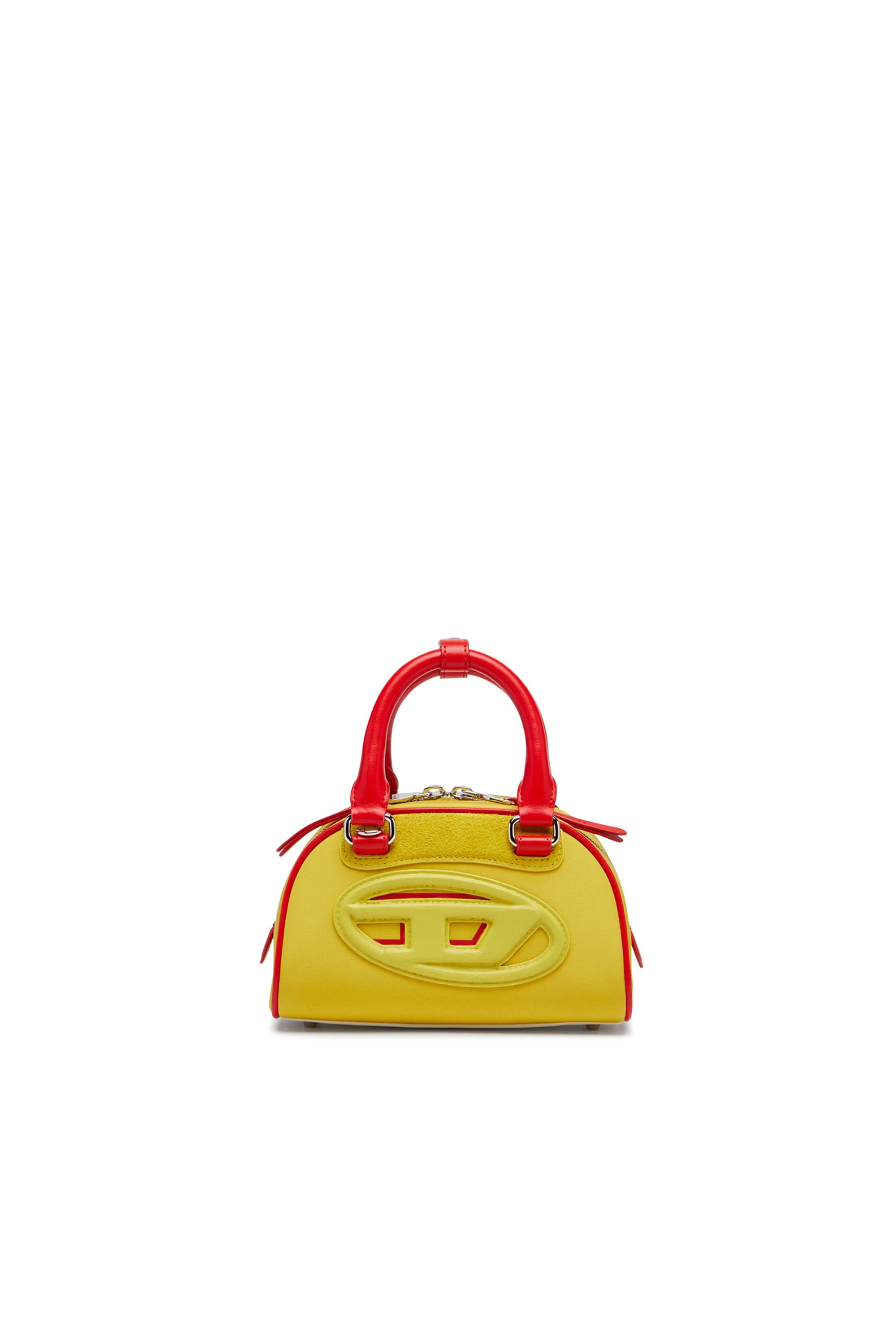 Diesel - 1DR Dome-Colour-block small bowling bag - Crossbody Bags - Woman - Yellow