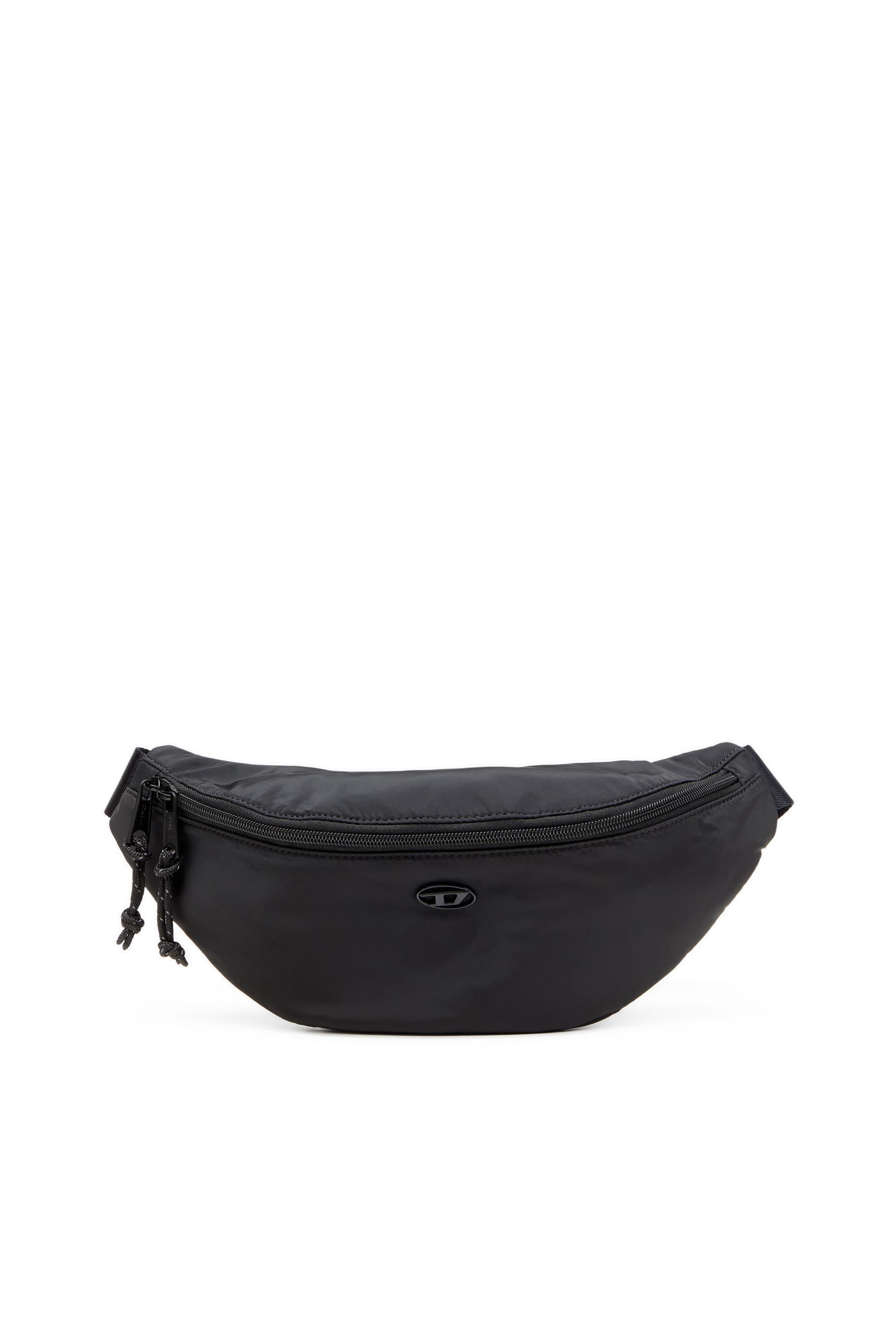 Diesel - D-Pack-Belt bag in satin-touch fabric - Crossbody Bags - Man - Black