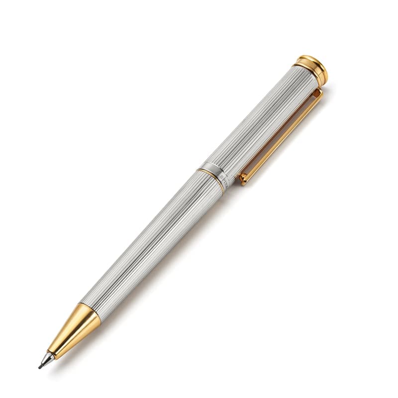 Aspinal of London Regent Bleistift aus Sterlingsilber 925 mit 23 Karat Gold