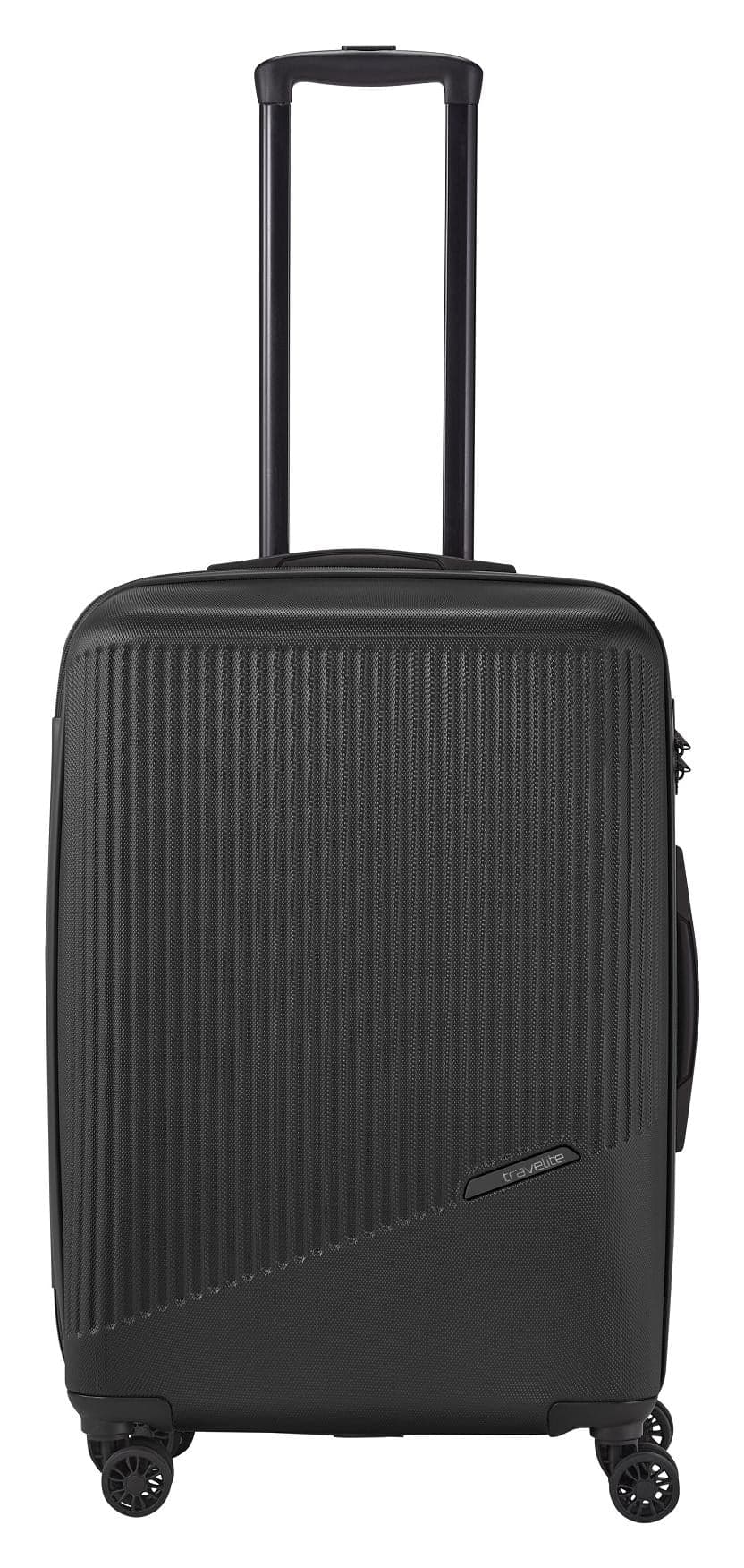 Stredný škrupinový kufor na kolieskach Travelite Bali M Black