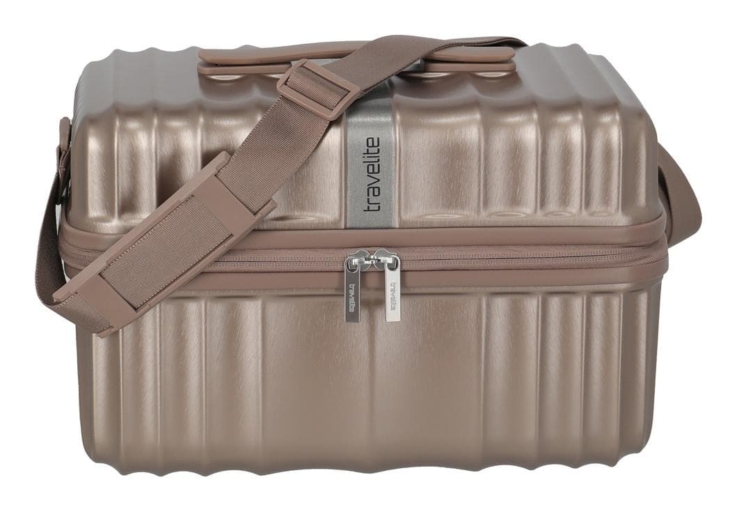Kufrík na kozmetiku Travelite Paros Beauty Case Cappuccino