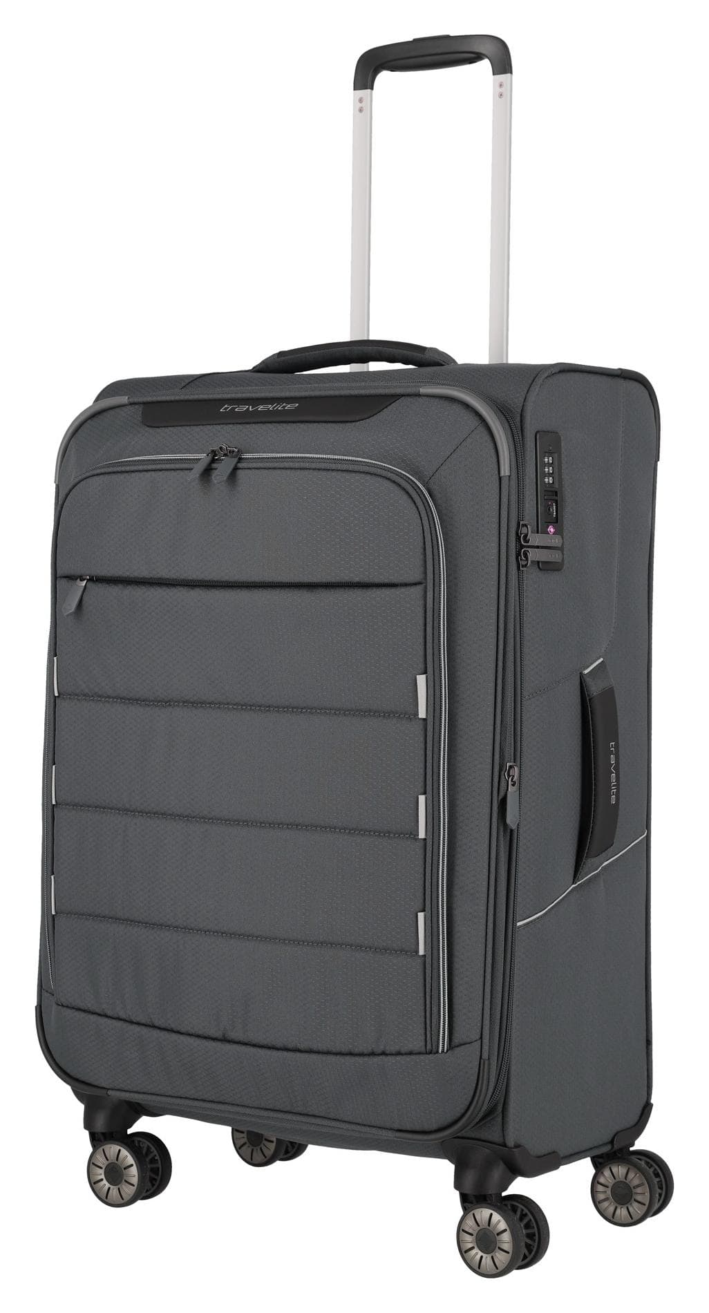 Stredný kufor na kolieskach Travelite Skaii 4w M Anthracite