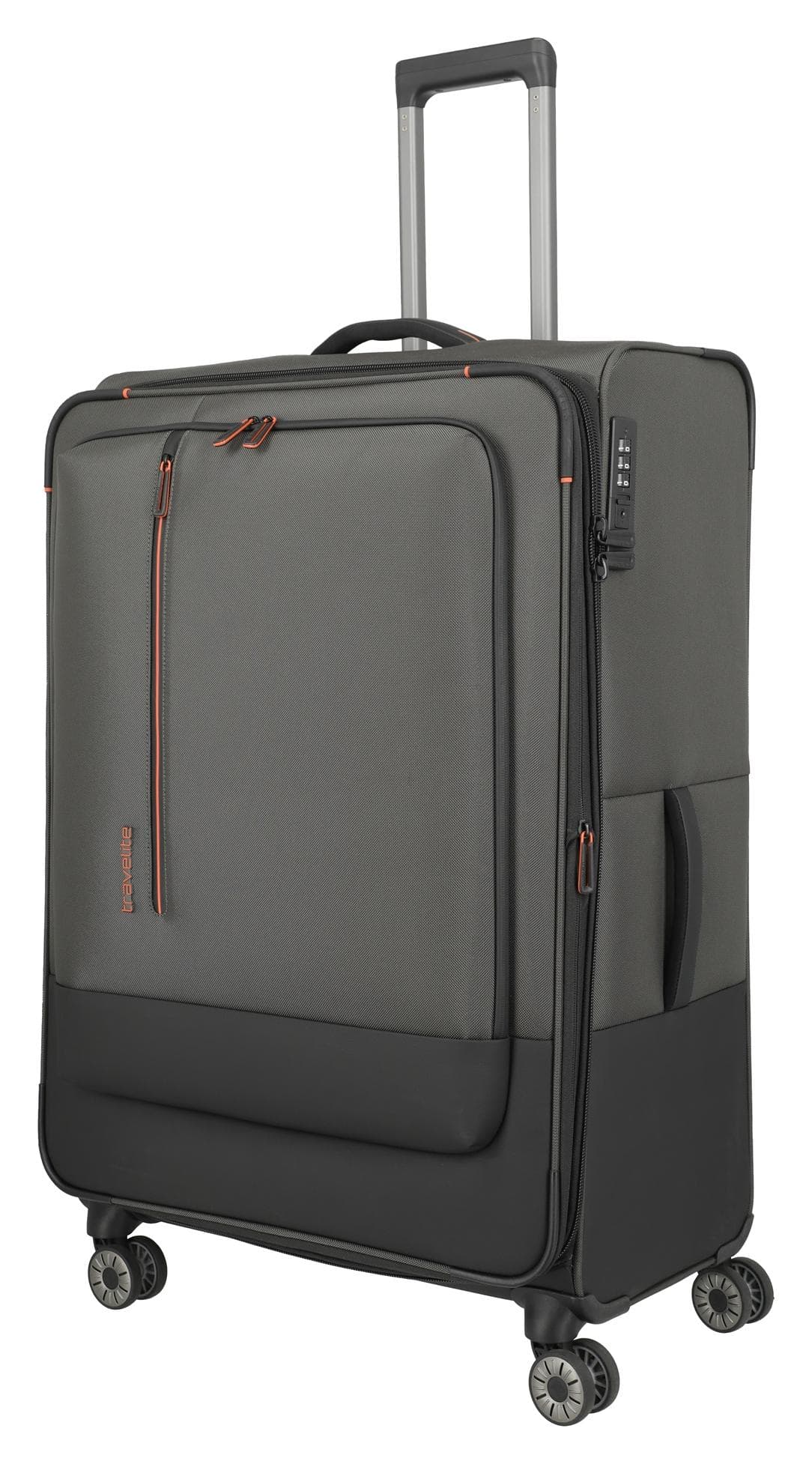 Veľký textilný kufor na kolieskach Travelite Crosslite XL Dark Olive