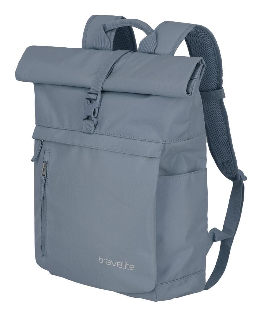 Roll top batoh Travelite Basics Roll-up Backpack Smoke blue