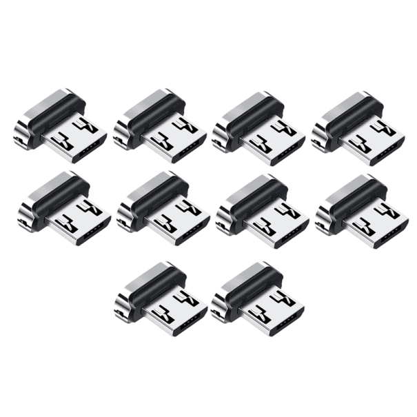 10 ks magnetický Micro USB adaptér s hrotom magnetická zástrčka náhradný konektor pre káble 3A QC 3.0 rýchle nabíjanie