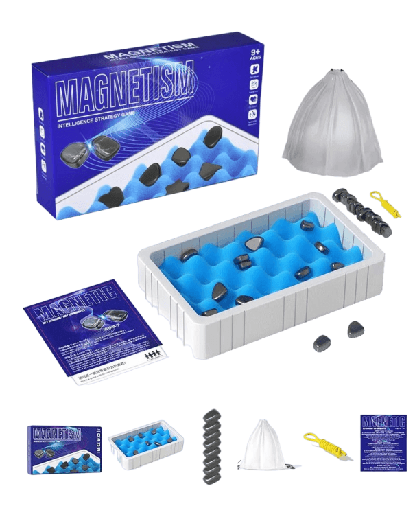 Detská strategická hra s magnetickými kameňmi Magnetický šach