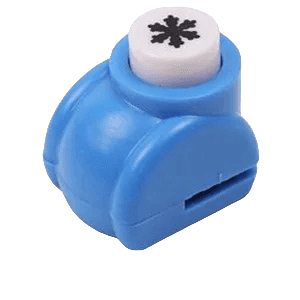 Mini dierovač na papier v tvare vločky Dierovač tvarujúci motív vločky do papiera Raznice do papiera pre deti Detský dierovač s vločkou 3 x