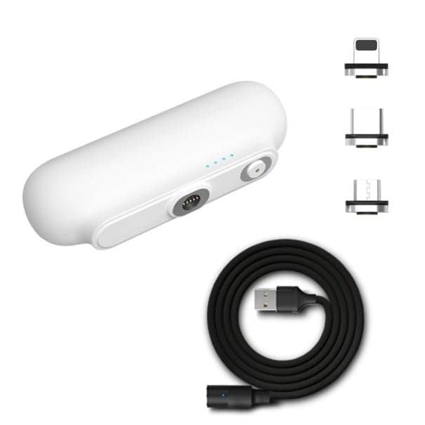 Mini magnetická PowerBank 2600 mAh biela