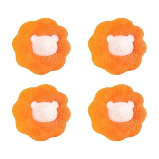 Odstraňovač chlpov do práčky 4 ks oranžová