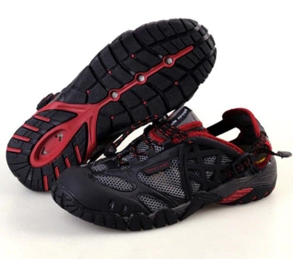 Pánske outdoorové topánky A2423 červená 40