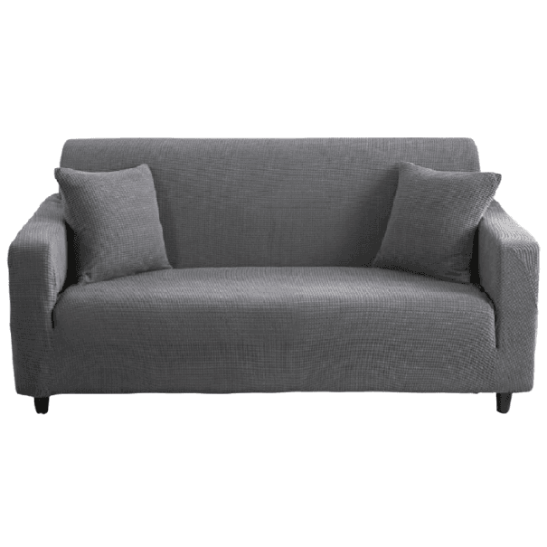 Poťah na sedačku sivá 2-miestna sedačka (135 - 170 cm)