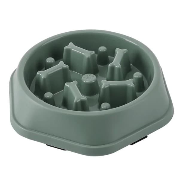 Protihltacia miska 19x23x5cm pre mačky a psy s vnútornými výstupkami kontrola rýchleho kŕmenia, prevencia hltania jedla, ergonomický design