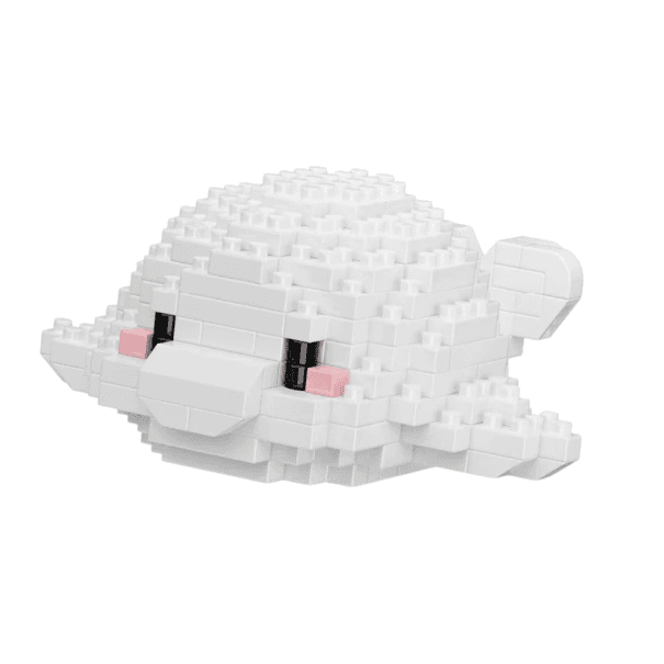 Zábavná mini stavebnica Velryba 8 x 8 x 3,5 cm Oceánsky svet časticové bloky Vzdelávací zvierací model pre deti Kreatívna kompatibilná