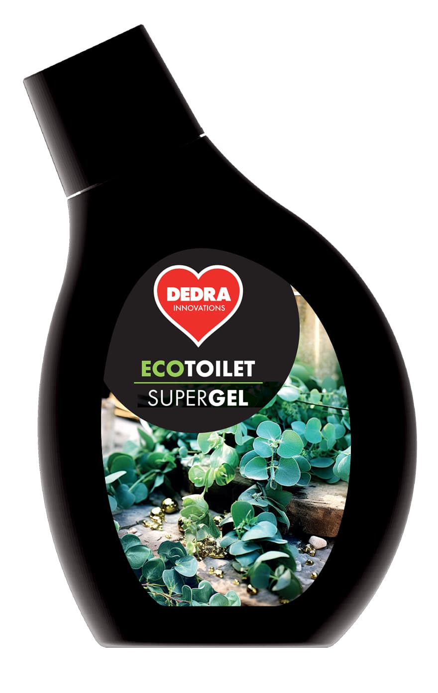 SUPERGEL WC | hustý gel na WC, bidety & pisoáry | vůně EUCALYPTUS | ECOTOILET | 500 ml