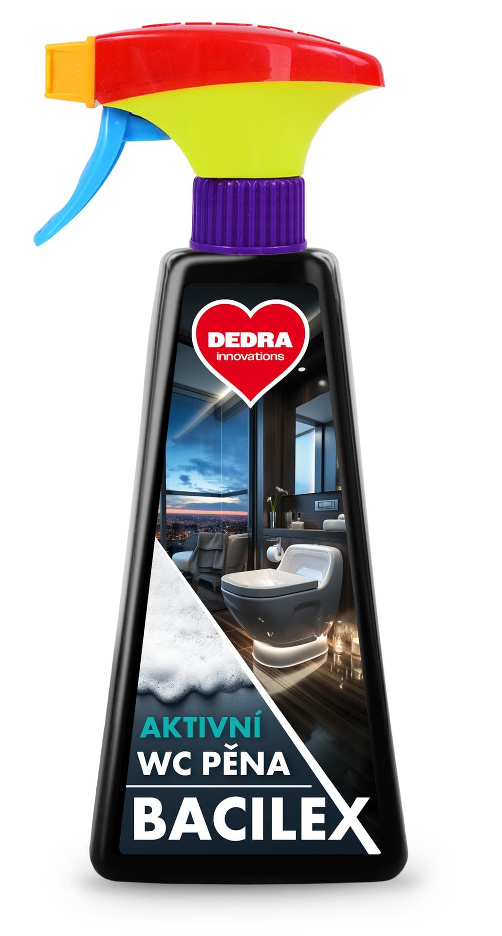 WC pěna na mísu, sedátko & okolí toalety | BACILEX® 500 ml