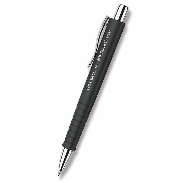 Faber-Castell Poly Ball Čierna guľôčkové pero, M