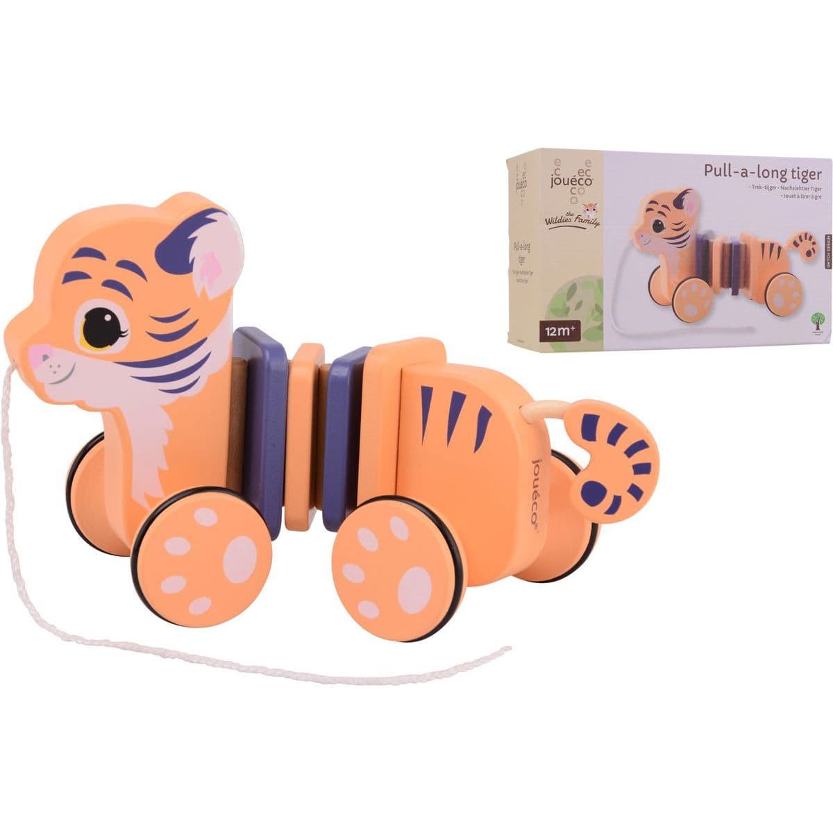 Drevený ťahací tiger Jouéco®