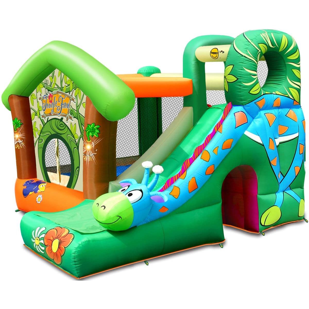 Happy Hop Skákací nafukovací hrad Veselá džungľa Žirafa
