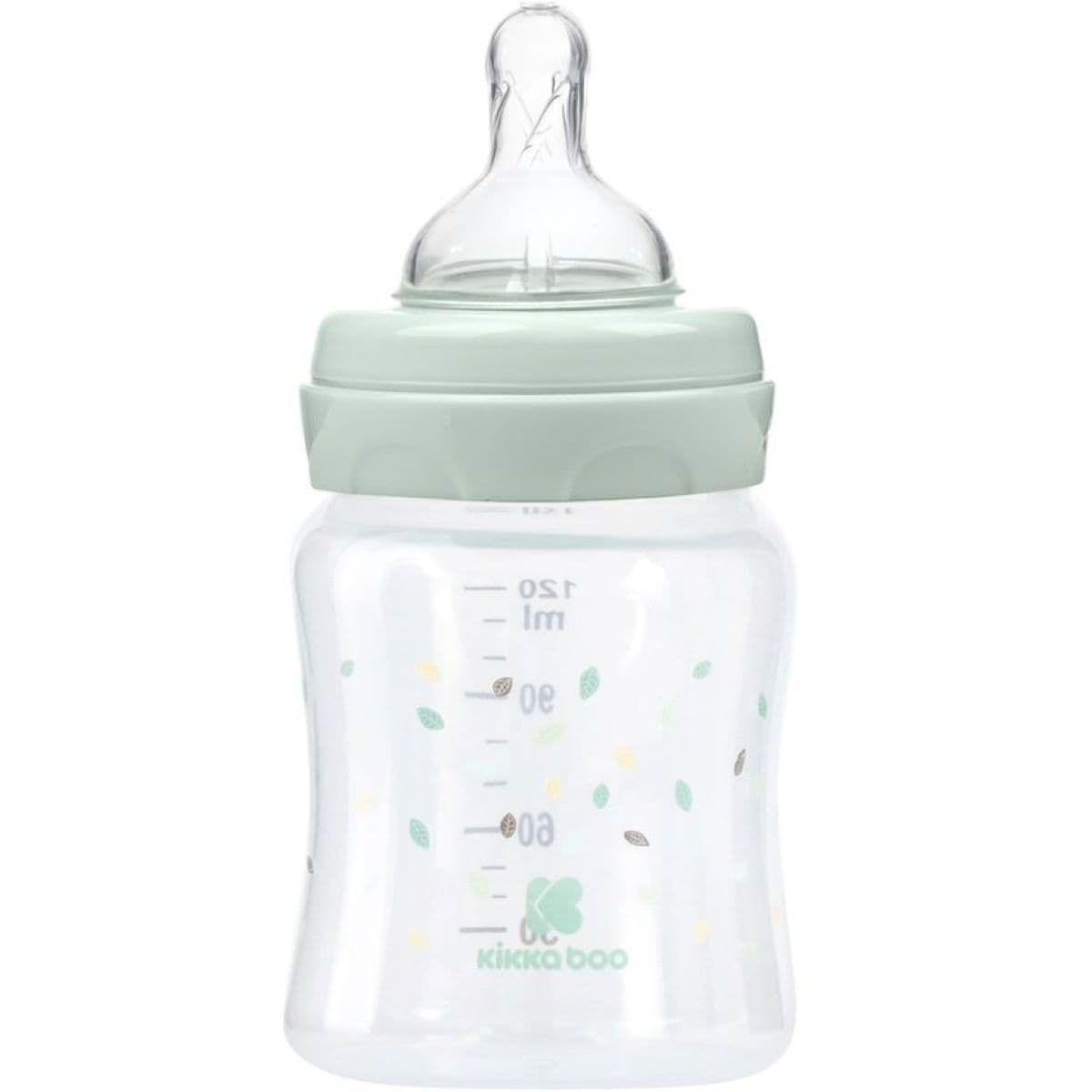 KikkaBoo Dojčenská fľaša 120ml 0m+ Jungle King Mint