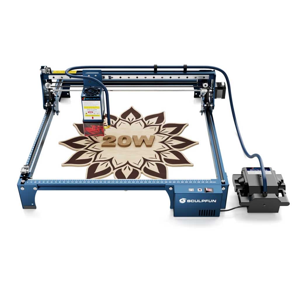 Laserová gravírovacia rezačka SCULPFUN S30 Pro Max 20W