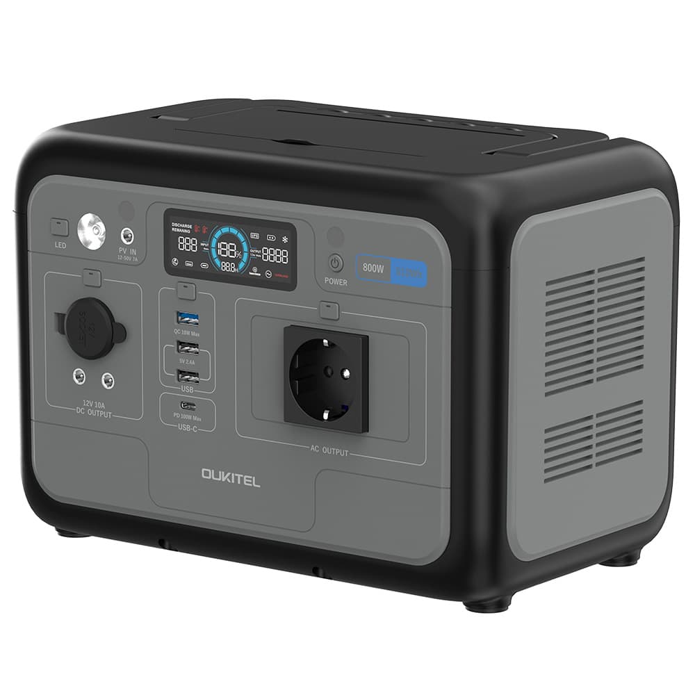 Prenosná elektráreň OULKITEL P800E 512 Wh 800 W