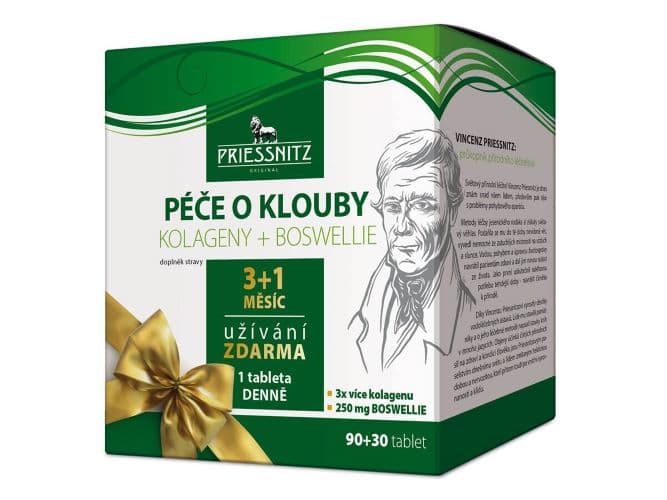 Simply You Priessnitz Starostlivosť o kĺby Kolagény + Boswellia 90 + 30 tbl. ZDARMA