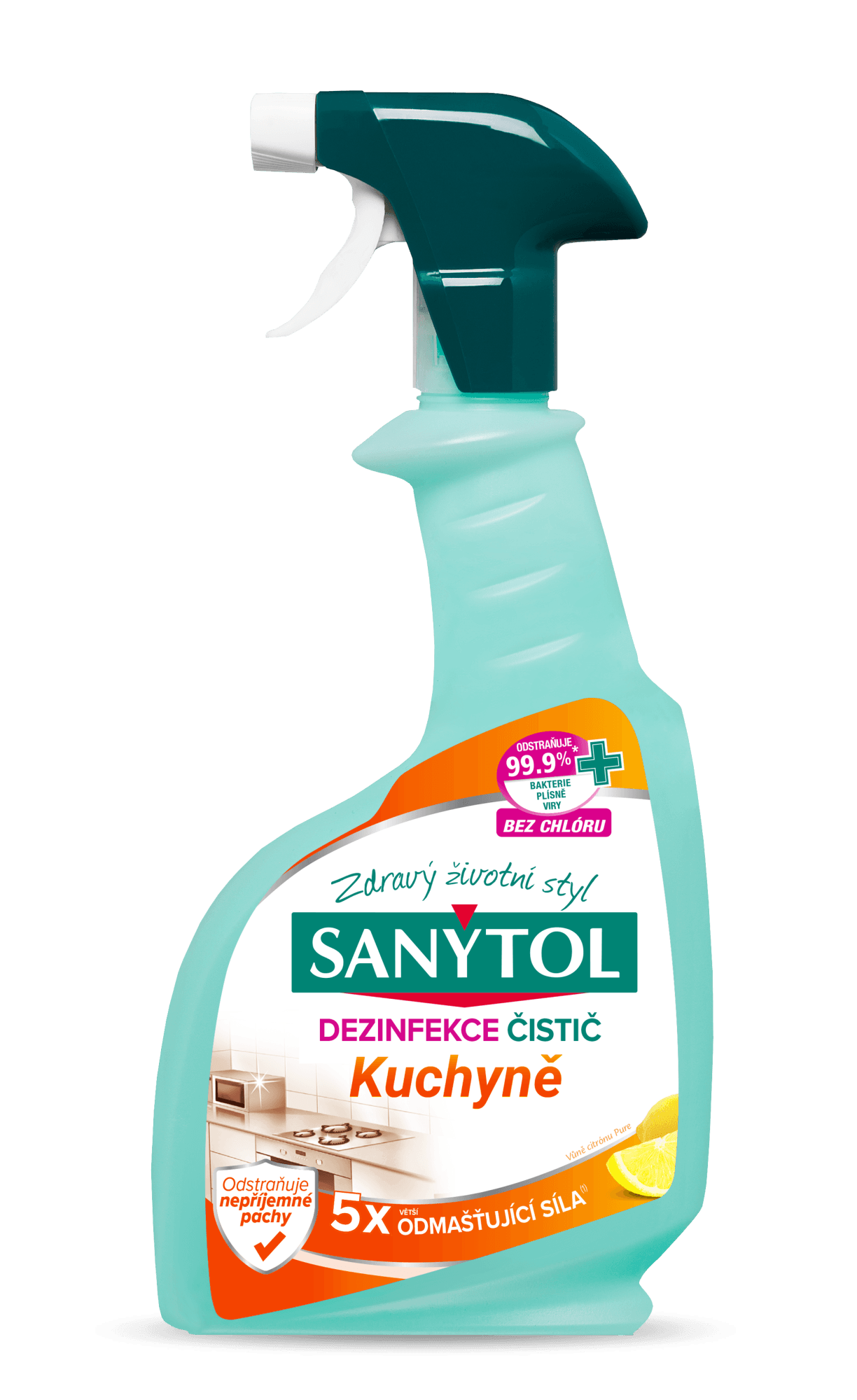 SANYTOL Dezinfekčný odmasťovací čistiaci prostriedok pre kuchyne 500 ml