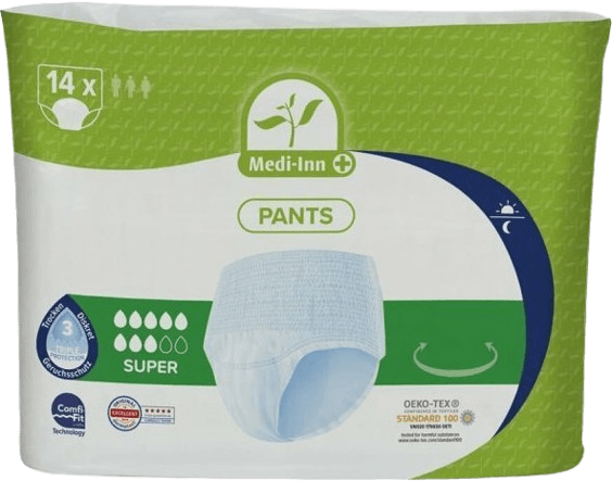 MEDI-INN Inkontinenčné nohavičky Super 8 kvapiek, veľkosť S, 14 ks