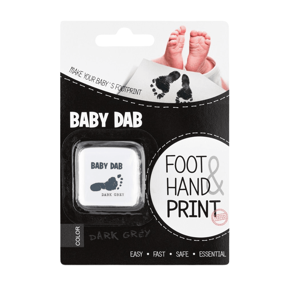 BABY DAB Farba na detské odtlačky - šedá