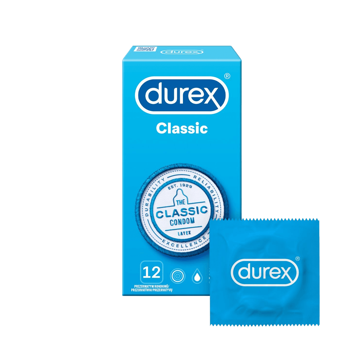 DUREX Classic Kondómy 12 ks