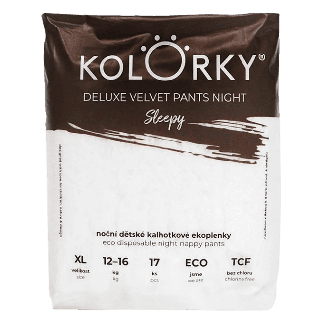 KOLORKY DELUXE VELVET PAINTS NIGHT Sleepy veľ. XL (12-16 kg) 17 ks