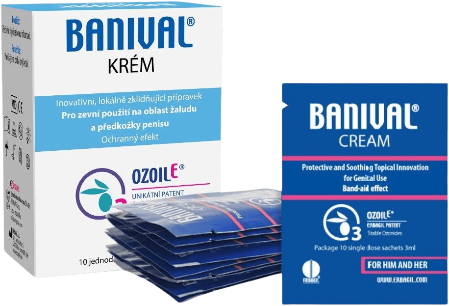OZONIDY Banival krém na balanitídy a balanopostitídy sáčky 10 x 3 ml