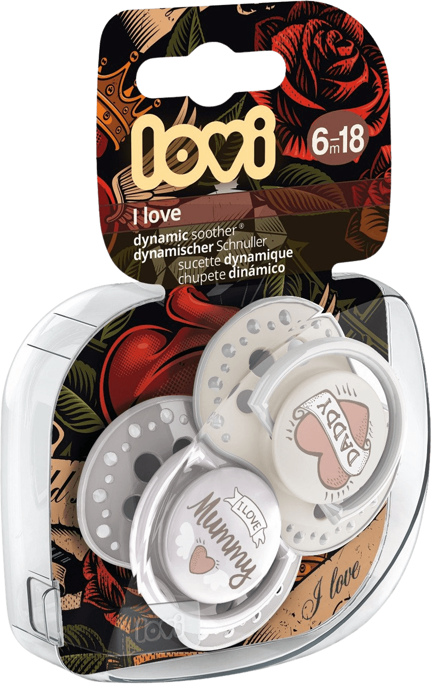 LOVI Cumlík silikónový dynamický I Love 6-18m 2 ks