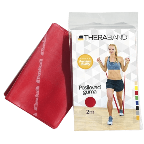 THERABAND Posilňovacia guma 2 m červená (stredne silná)