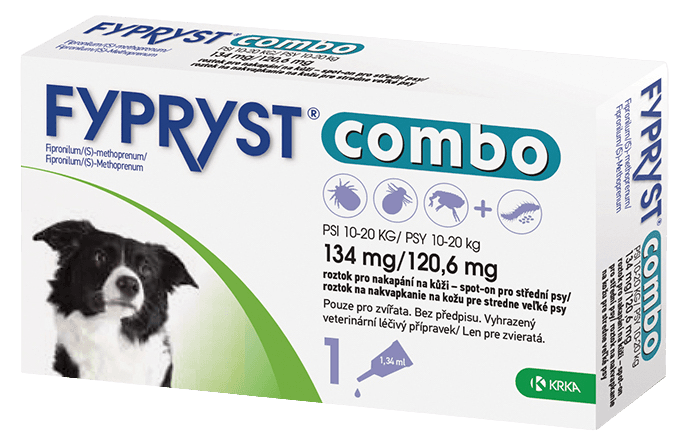 FYPRYST Combo 134 mg/120,6 mg Psy 10-20 kg 1.34 ml