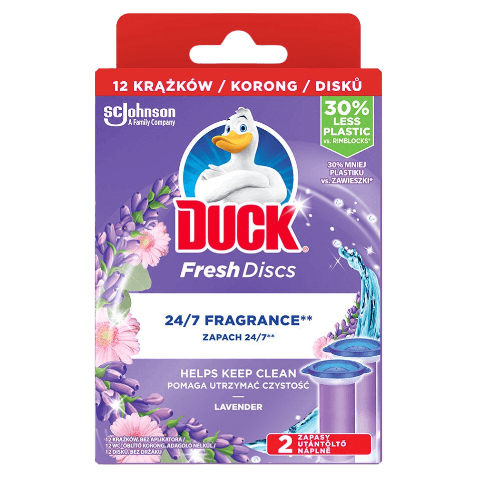 DUCK Fresh Discs WC Levandule náplň 2 x 36 ml