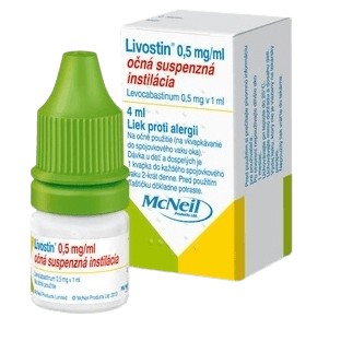 LIVOSTIN 0,5 mg/ ml očné kvapky 4 ml