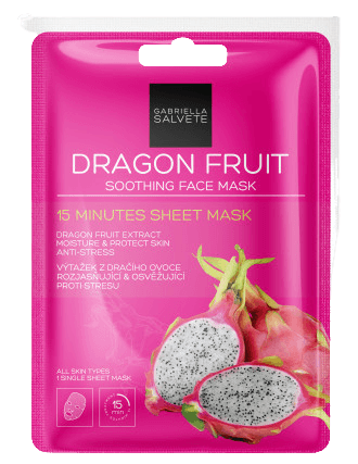 GABRIELLA SALVETE Zklidňující pleťová plátýnková maska Dragon Fruits