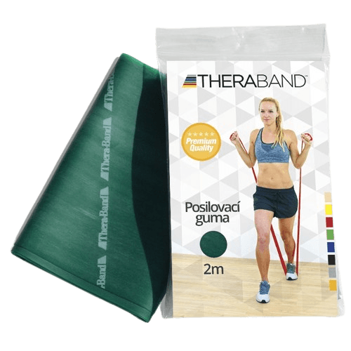 THERABAND Posilňovacia guma 2m zelená (silná)