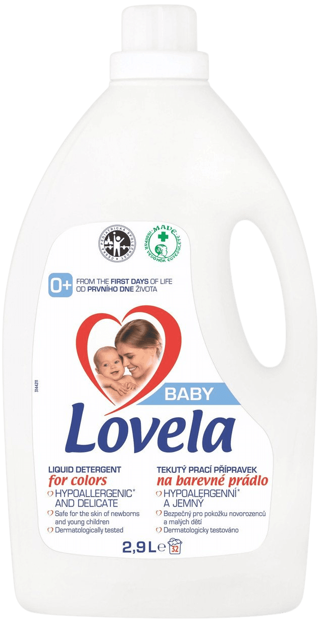 LOVELA Baby Farebná bielizeň tekutý prací gél 32 praní 2.9 l