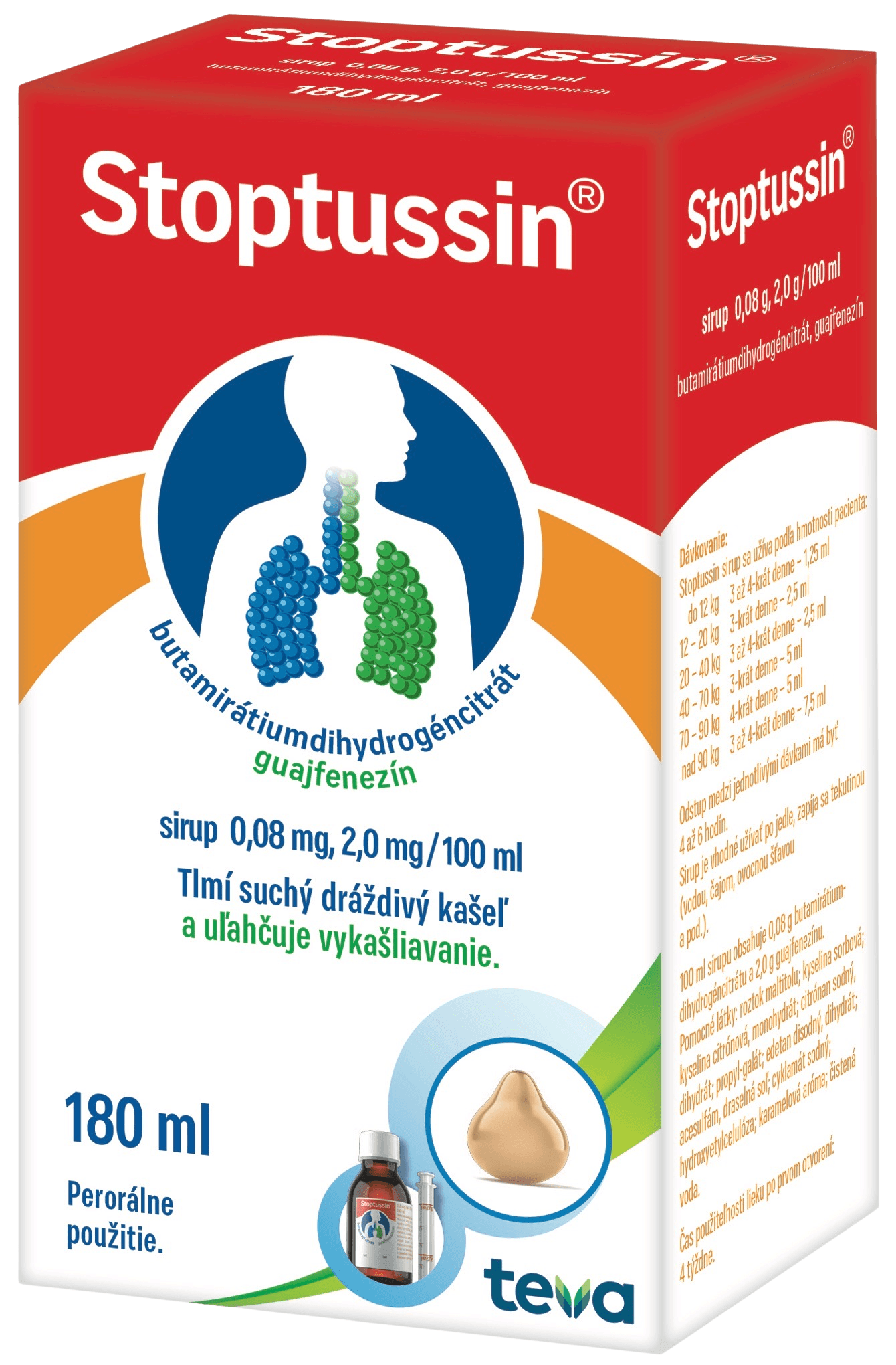STOPTUSSIN sirup 180 ml