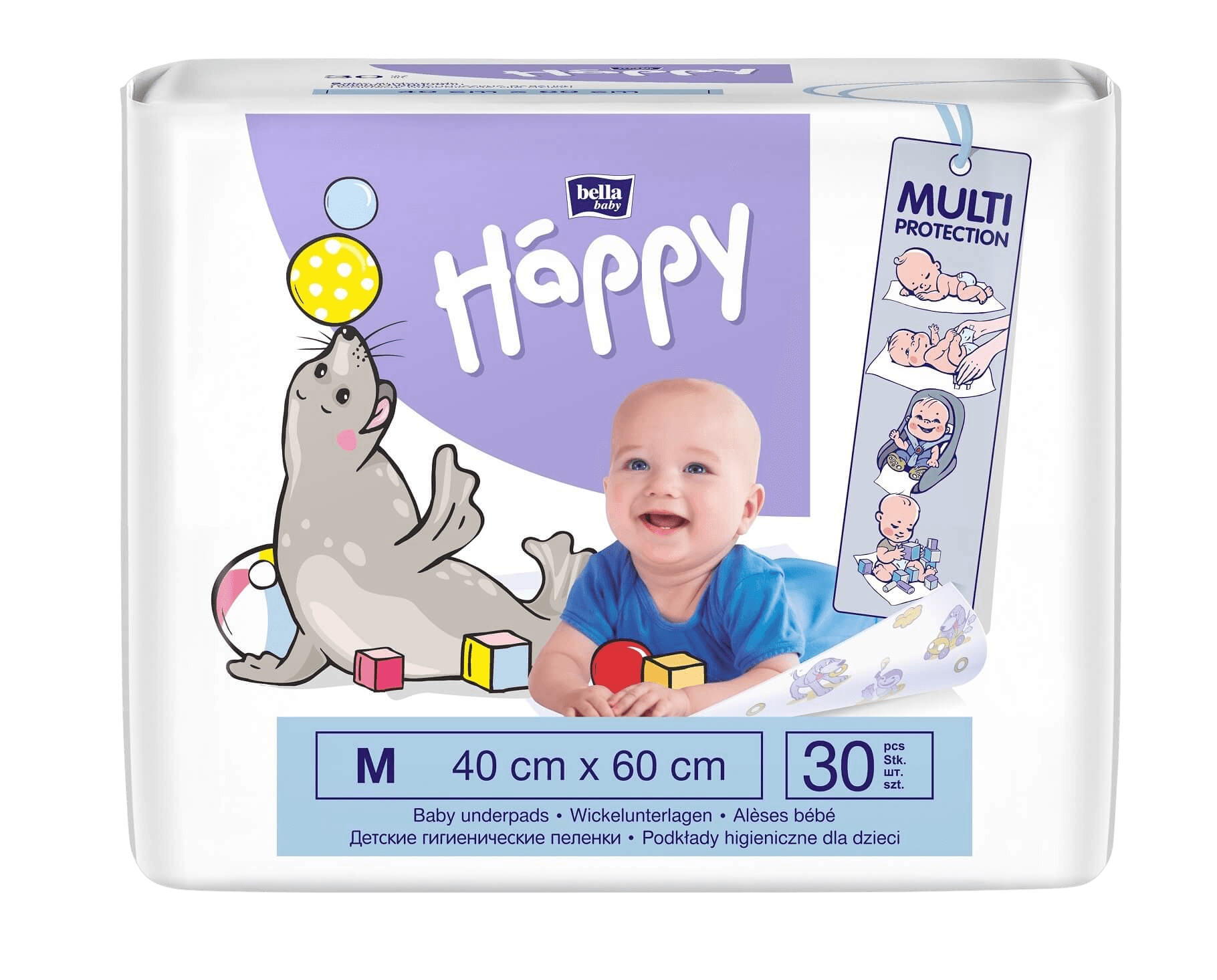 BELLA Happy Detské hygienické podložky 40x60cm 30 ks