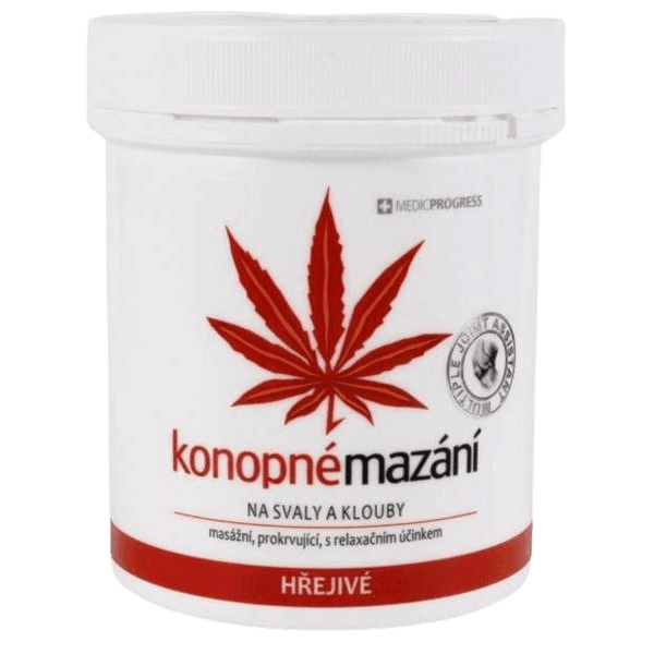 MEDICPROGRESS Konopné mazanie hrejivé 250 ml