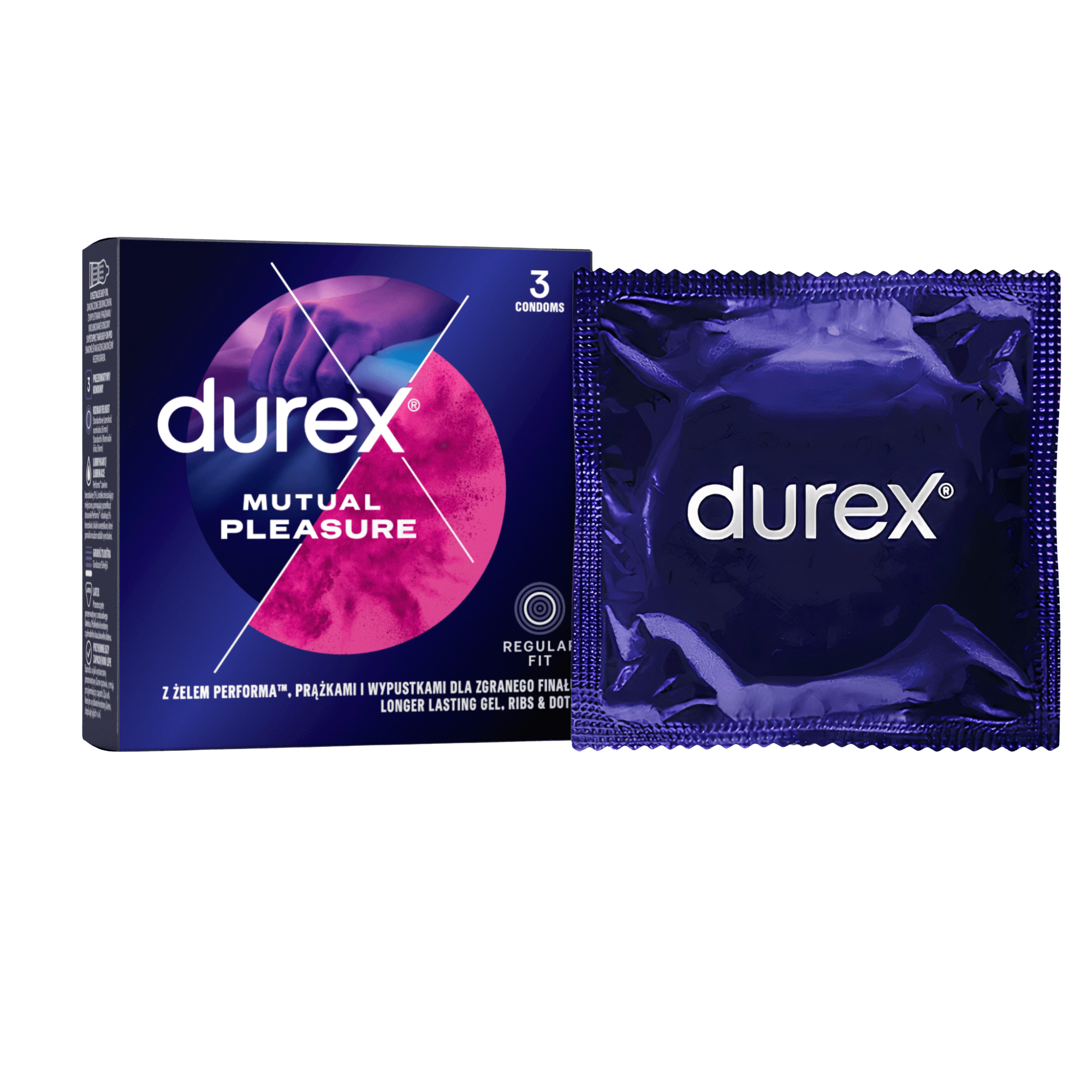 DUREX Kondómy Mutual Pleasure 3 ks