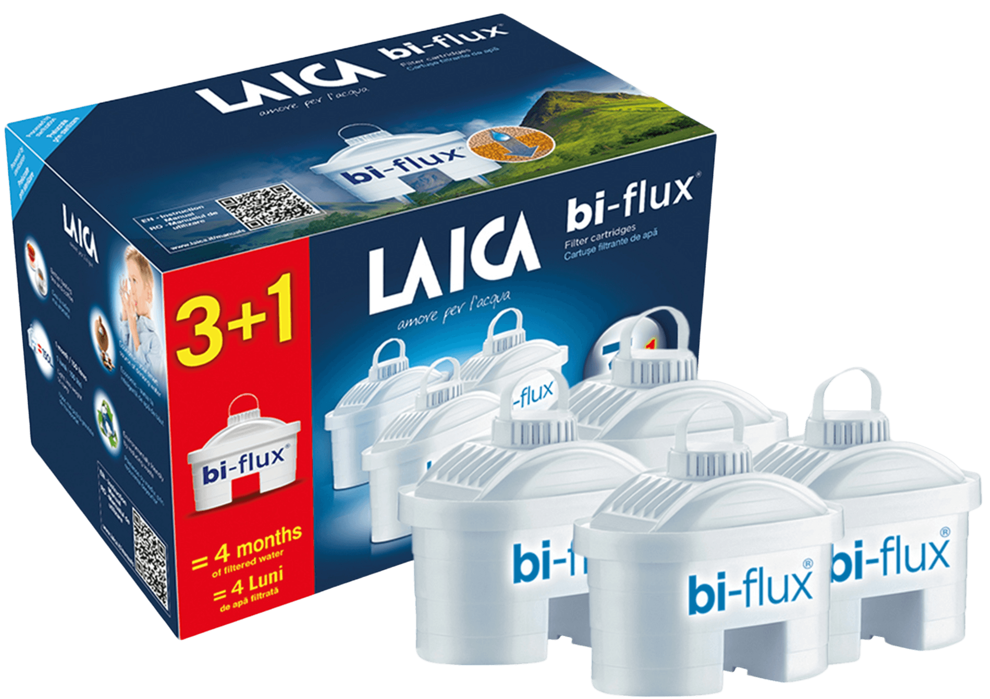 LAICA Bi-flux Náhradné filtre 3+1 ks