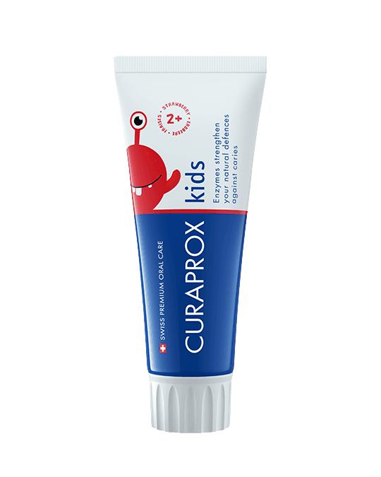 CURAPROX Kids 2+ detská zubná pasta, príchuť Jahoda 60 ml