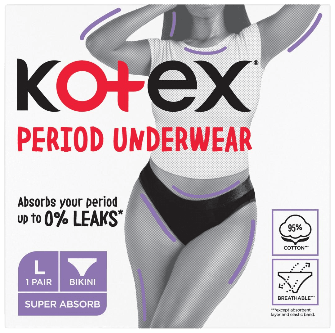 KOTEX® Periodická spodná bielizeň L