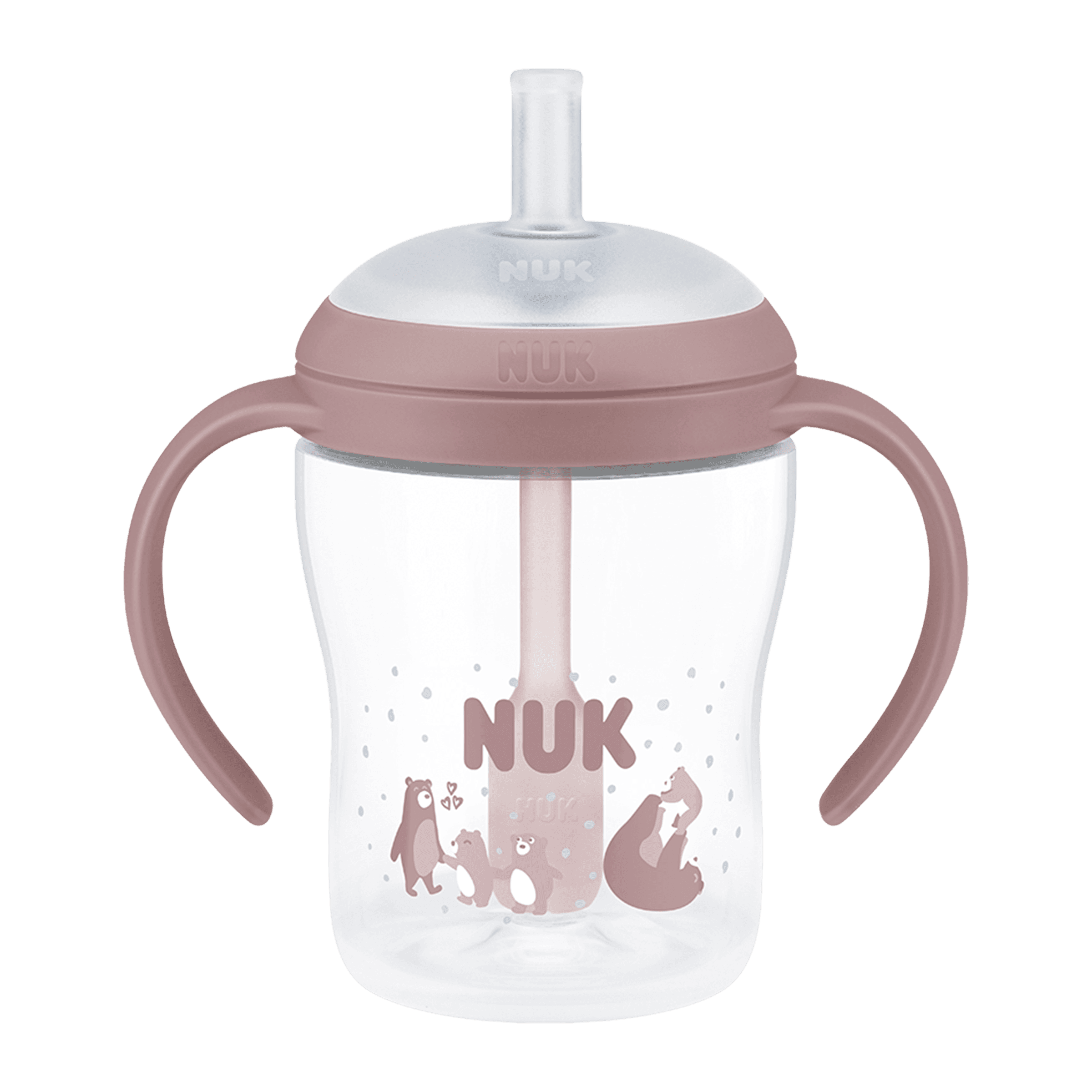NUK Fľaša na učenie Perfect Match so slamkou Medveď 150 ml